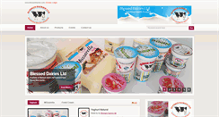 Desktop Screenshot of blesseddairies.com